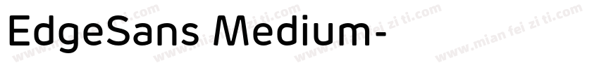 EdgeSans Medium字体转换